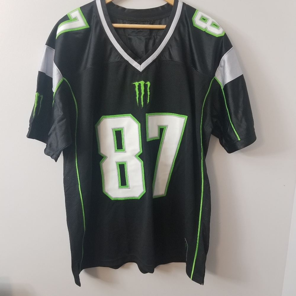 Autographed Rob Gronkowski 87 Jersey Rare Monster Energy New England Patriots XL - Picture 3 of 16